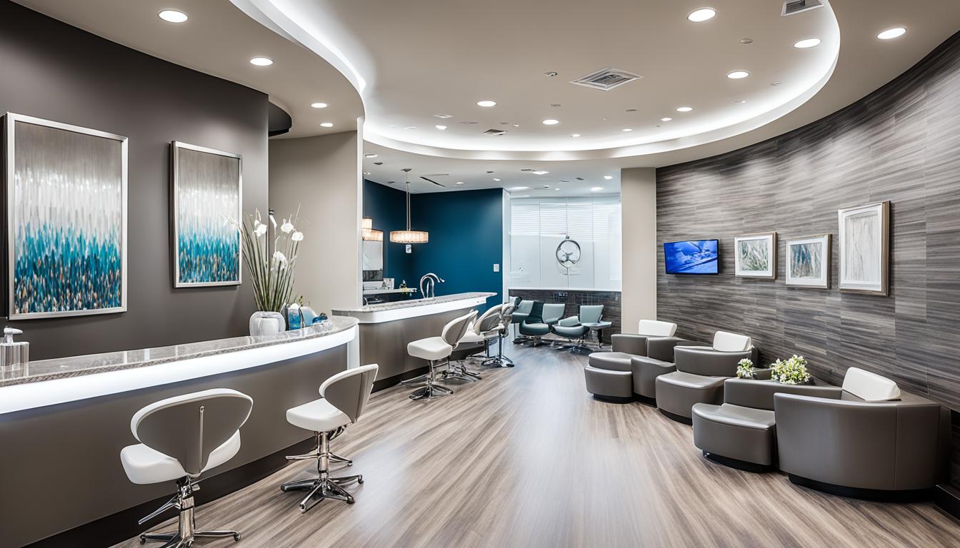 luxurious interior of Las Vegas dental spa showcasing advanced dental implant technology